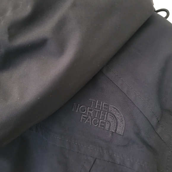 North Face Goose down belted Parka coat Size M - Picture 13 of 15